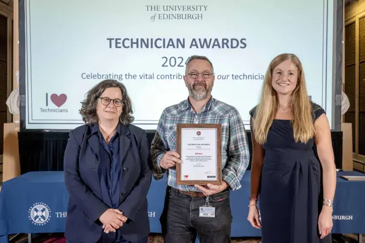 the winner of the technician awards for infrastructure and facilities