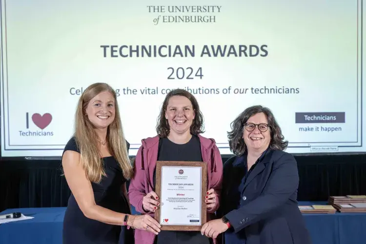 the winner of the technician awards for learning and teaching