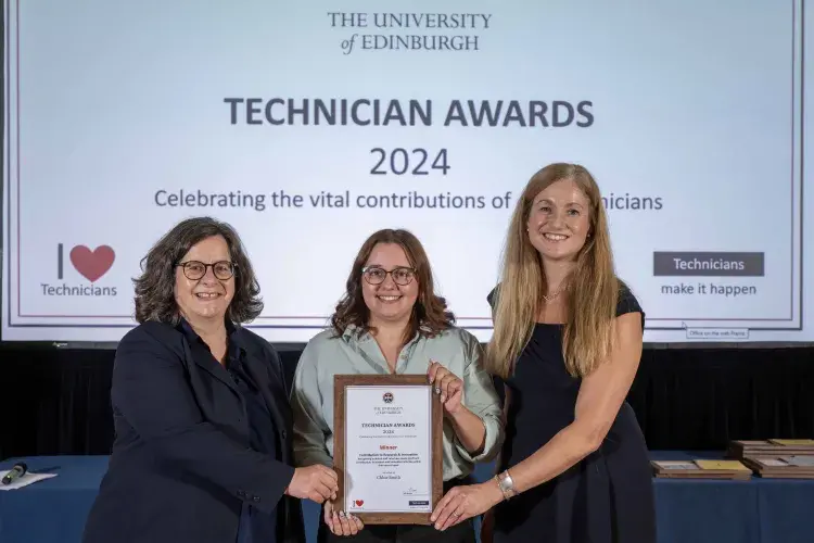 the winner of the technician awards for research and innovation